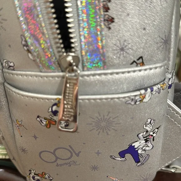 Loungefly Mickey Mouse and Friends Disney 100 Mini Backpack NWOT - Picture 5 of 7